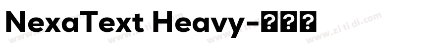 NexaText Heavy字体转换